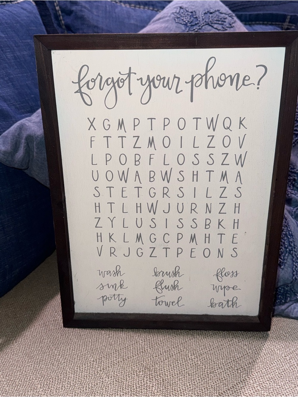 Primitives by Kathy Brown Framed Word Search Wall Art